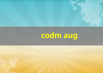 codm aug